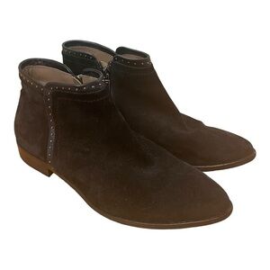 Italeau Luxury Hand Crafted Suede Booties in Black